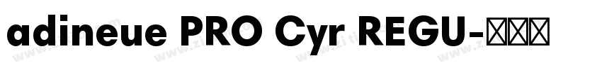 adineue PRO Cyr REGU字体转换